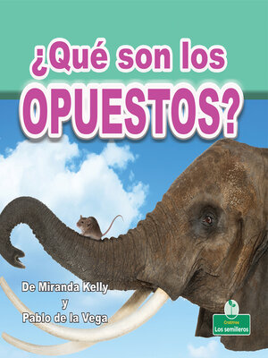 cover image of ¿Qué son los opuestos? (What Are Opposites?)